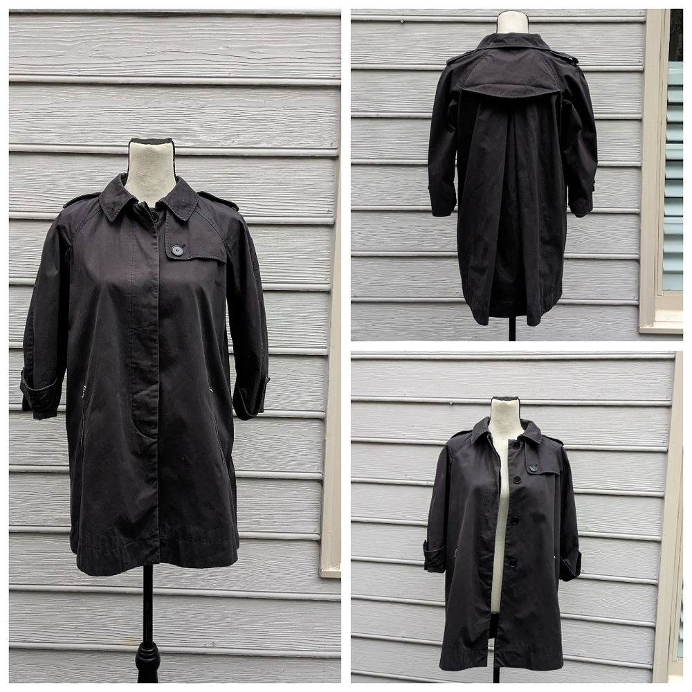 Talbots Petites 3/4 Sleeve Trench Coat
